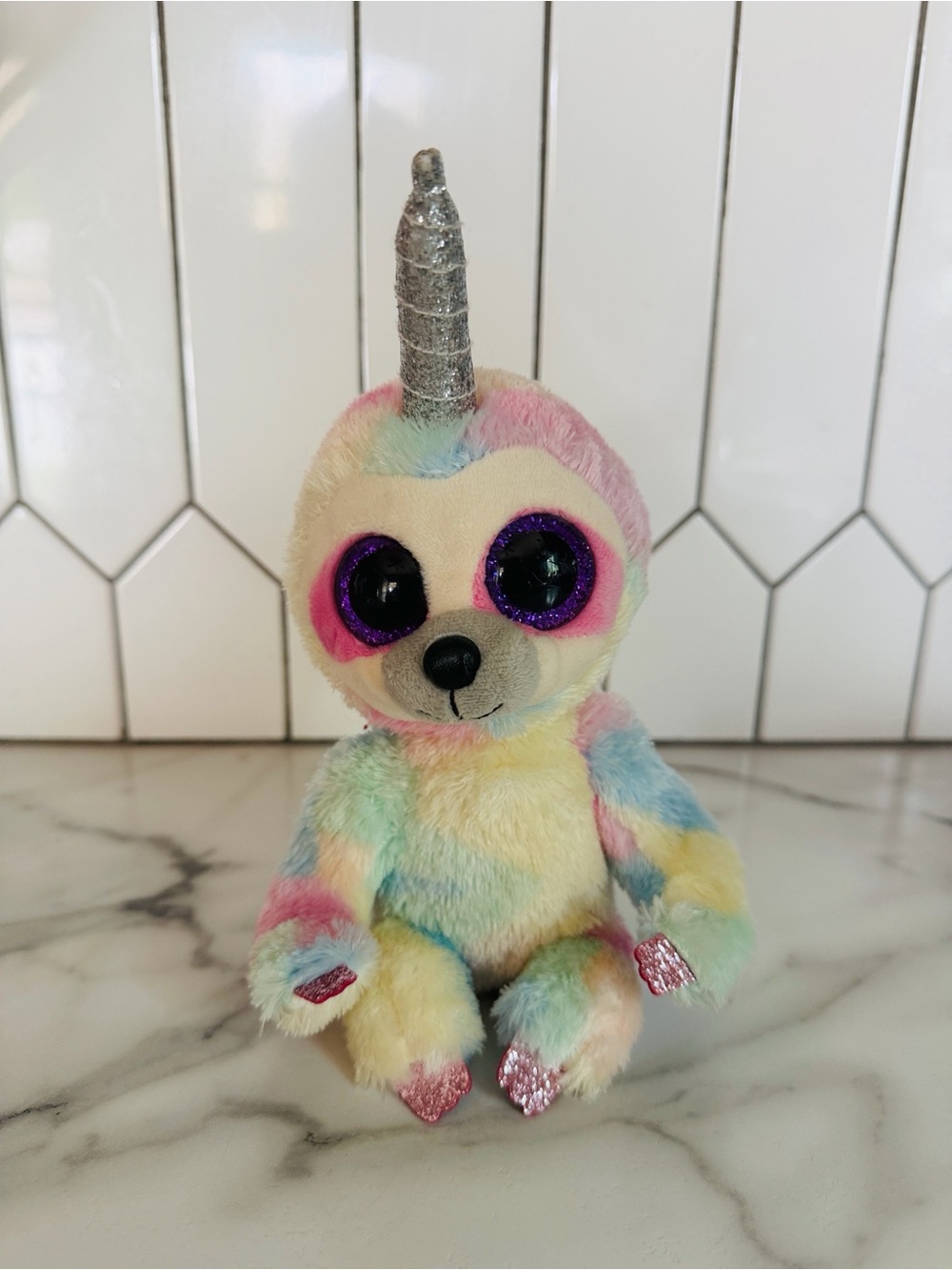 TY Beanie Boos "Cooper" Unicorn Sloth Plush